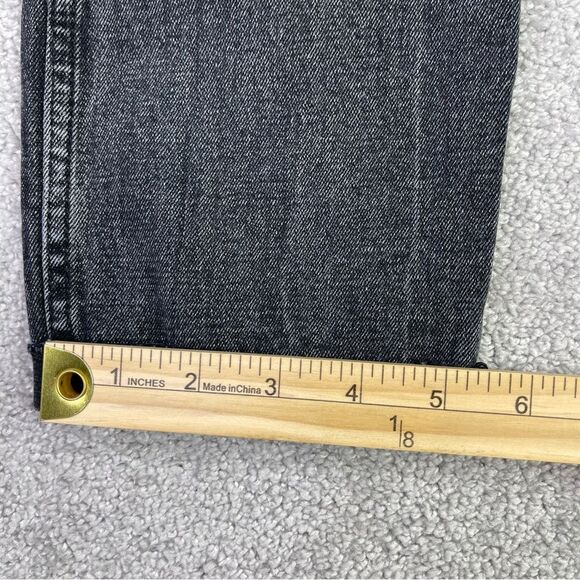 Abercrombie & Fitch Mom Jeans Women's 26 Black Wash Tapered High Rise Denim - Picture 11 of 12